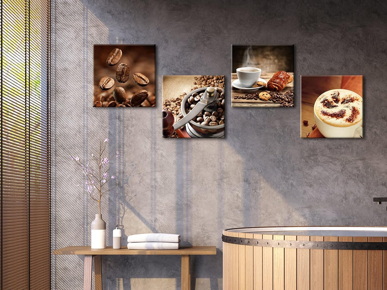 Modern Fabric Canvas Wall Art — 12" - View 3