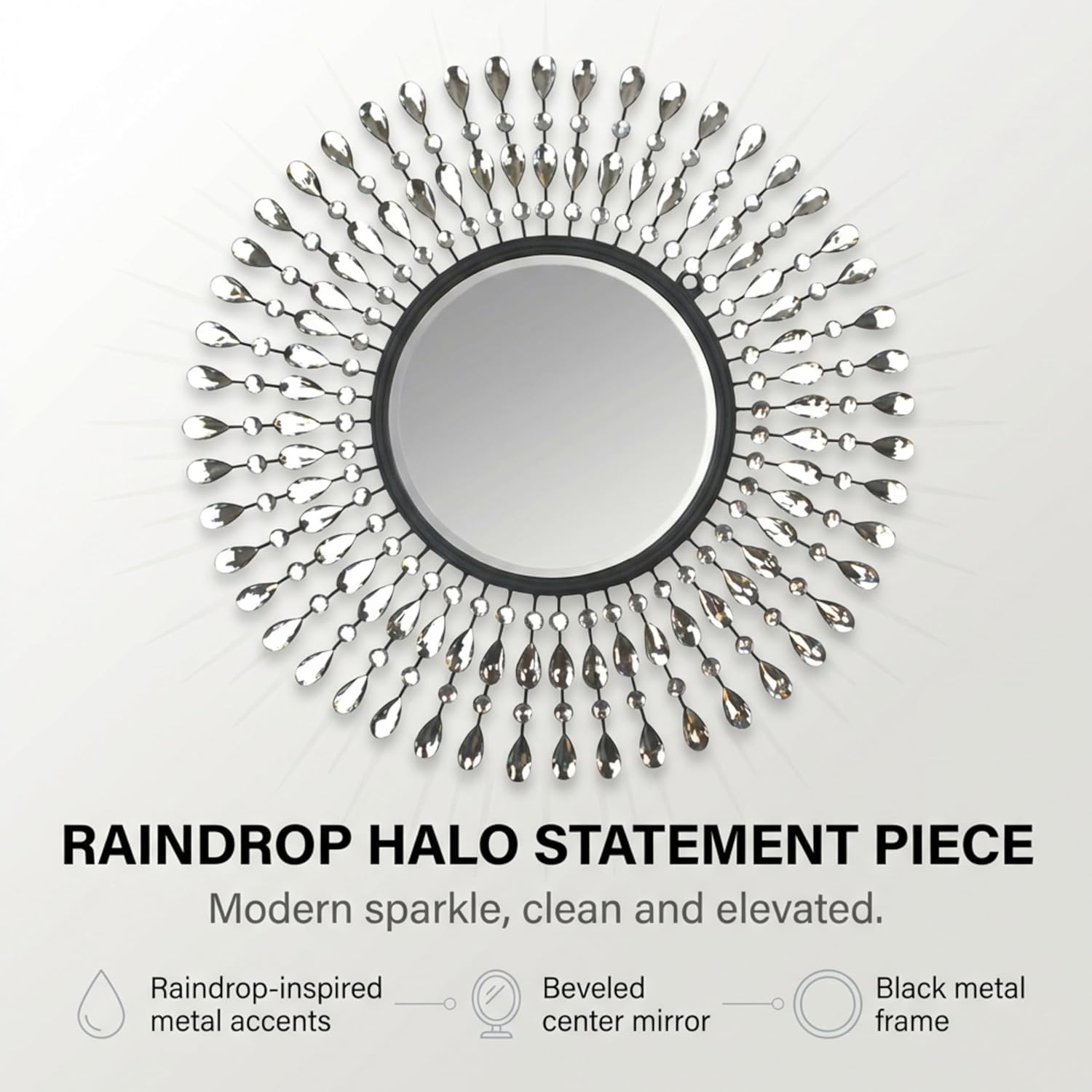 Metal Wall Mirror — 25" - View 2