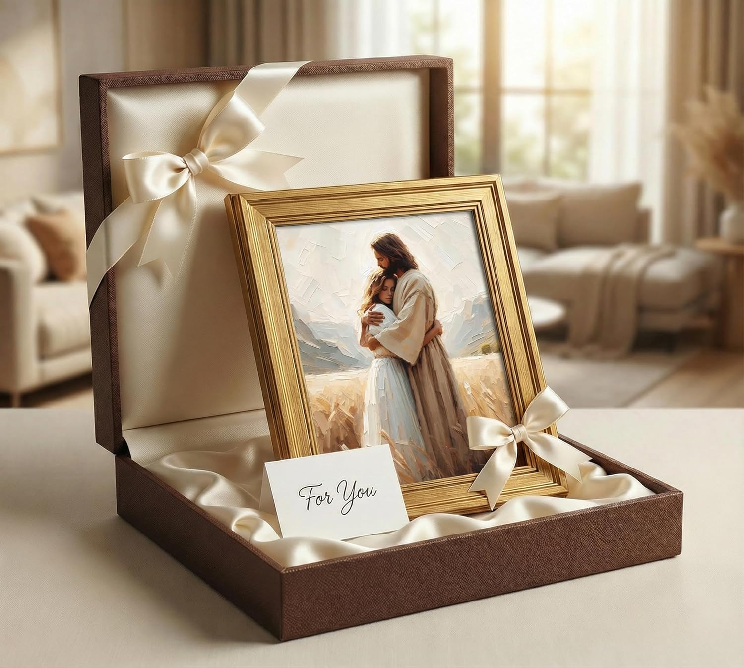 Framed Luxe Metal Wall Art — 16" - View 5