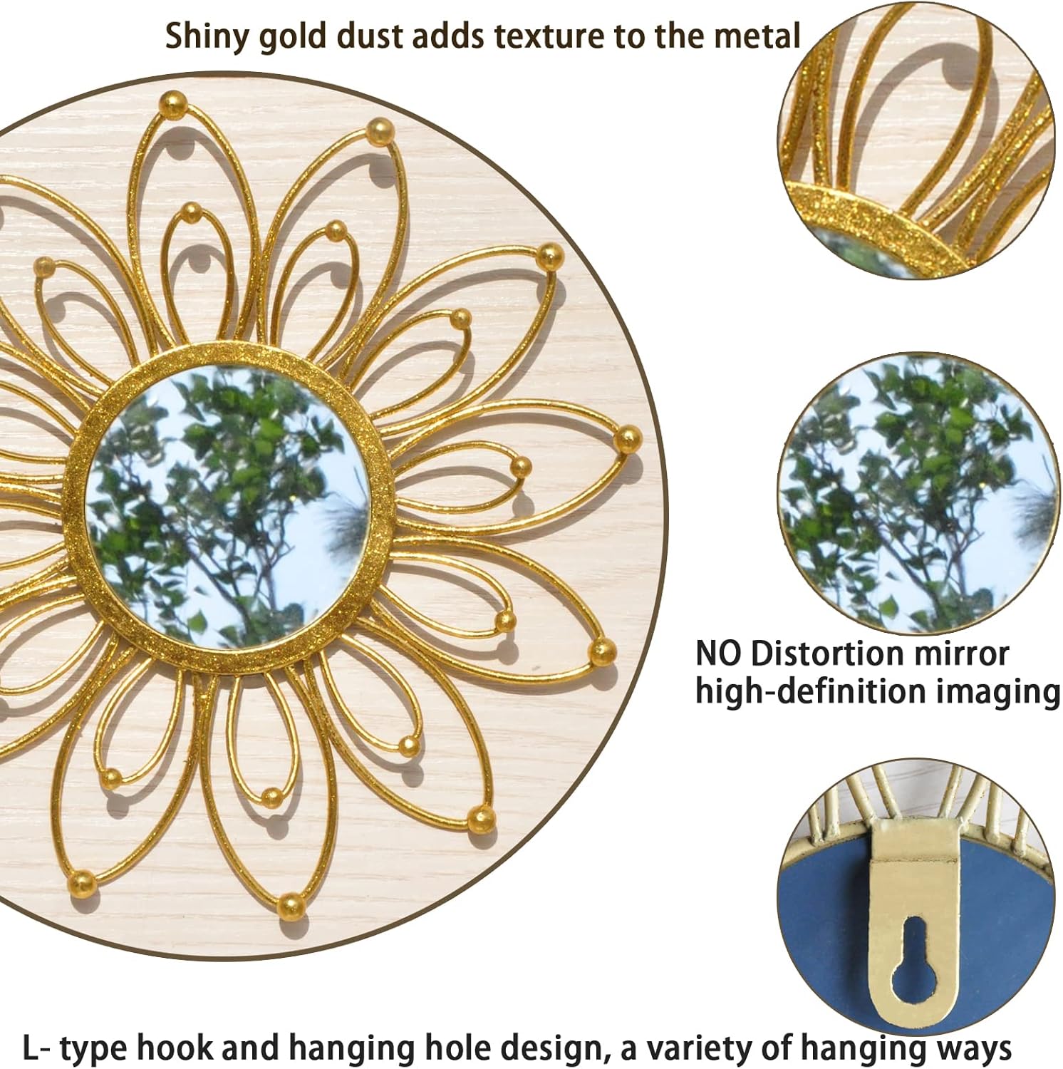 Luxe Gold Mirror — Set of 3 - View 3