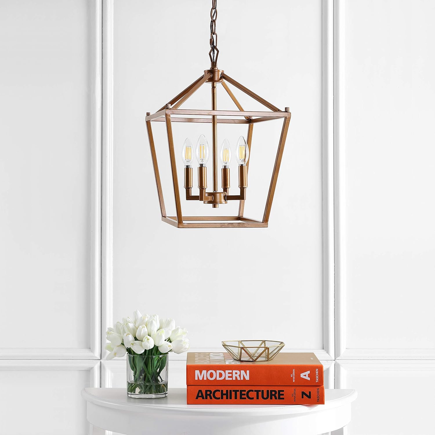 Antique Farmhouse Gold LED Bulb — 4-Light - View 9