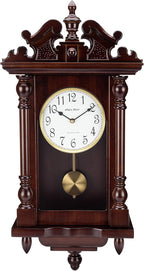 Vintage Wood Wall Clock — 22" - View 2