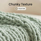 Knit Beige Throw Pillow — 50" - View 6