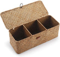 Boho Beige Storage Basket — 6" — Natural 3 Sections