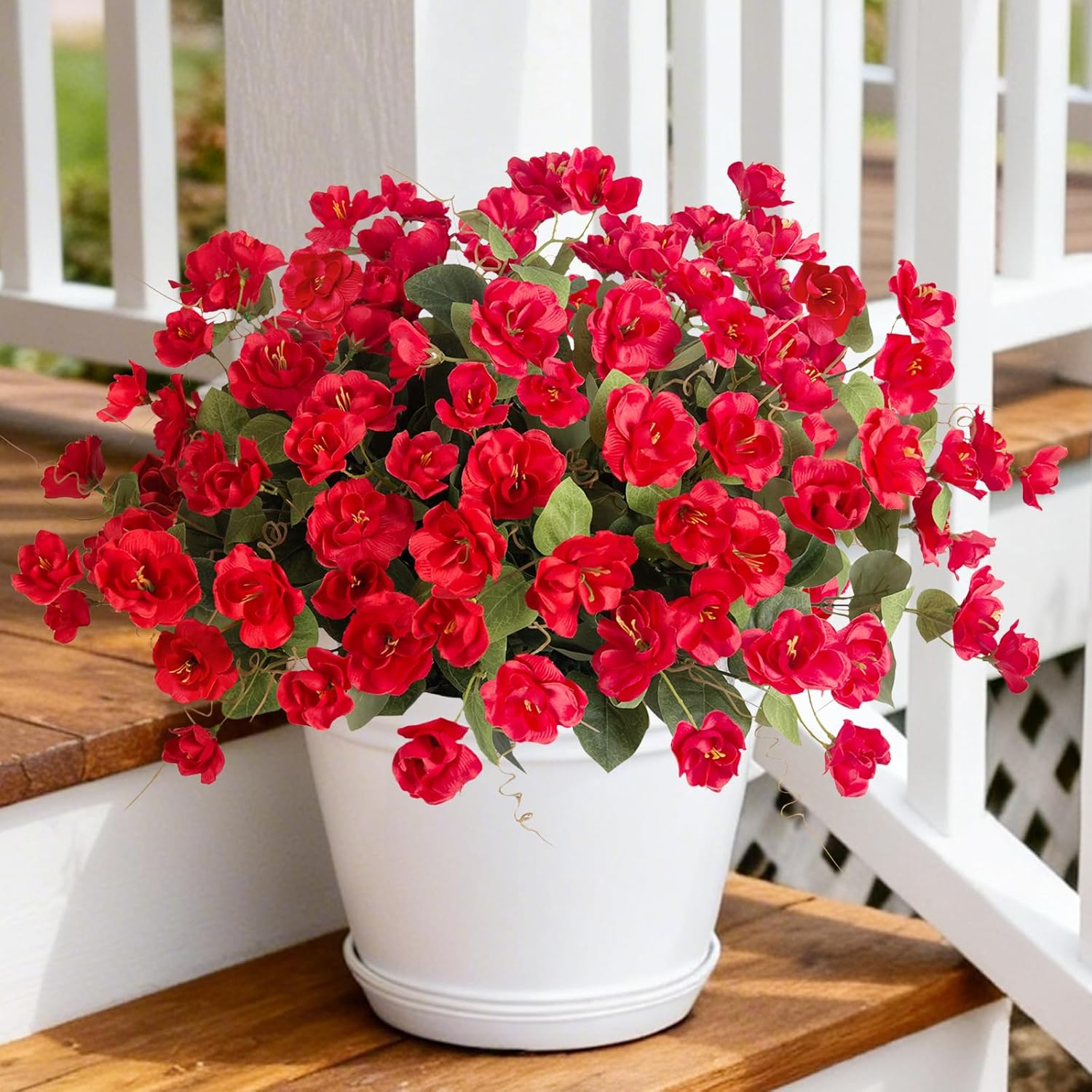 Pink Artificial Flowers — Red