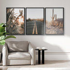 Framed Modern Fabric Wall Art — 16" - View 4