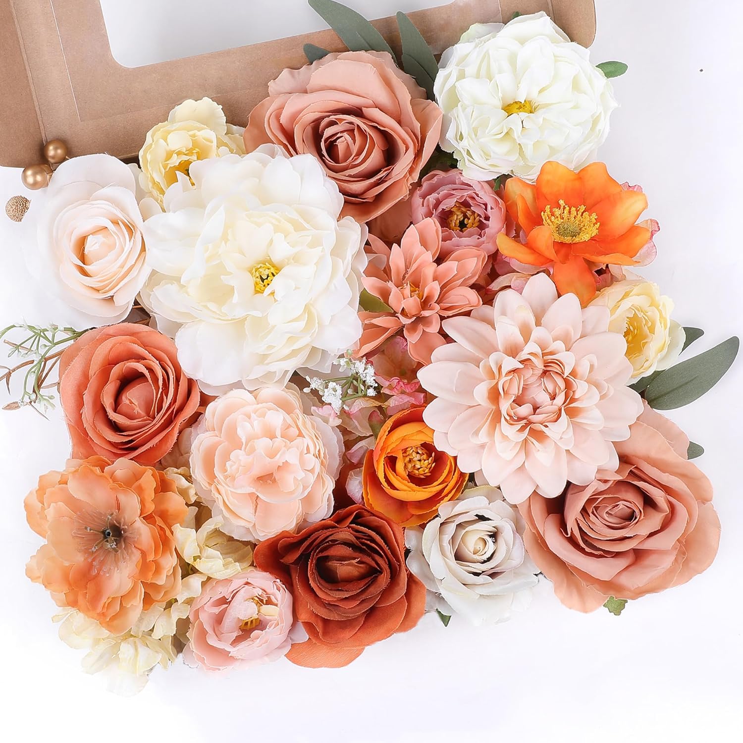 Beige Artificial Flowers — Champagne