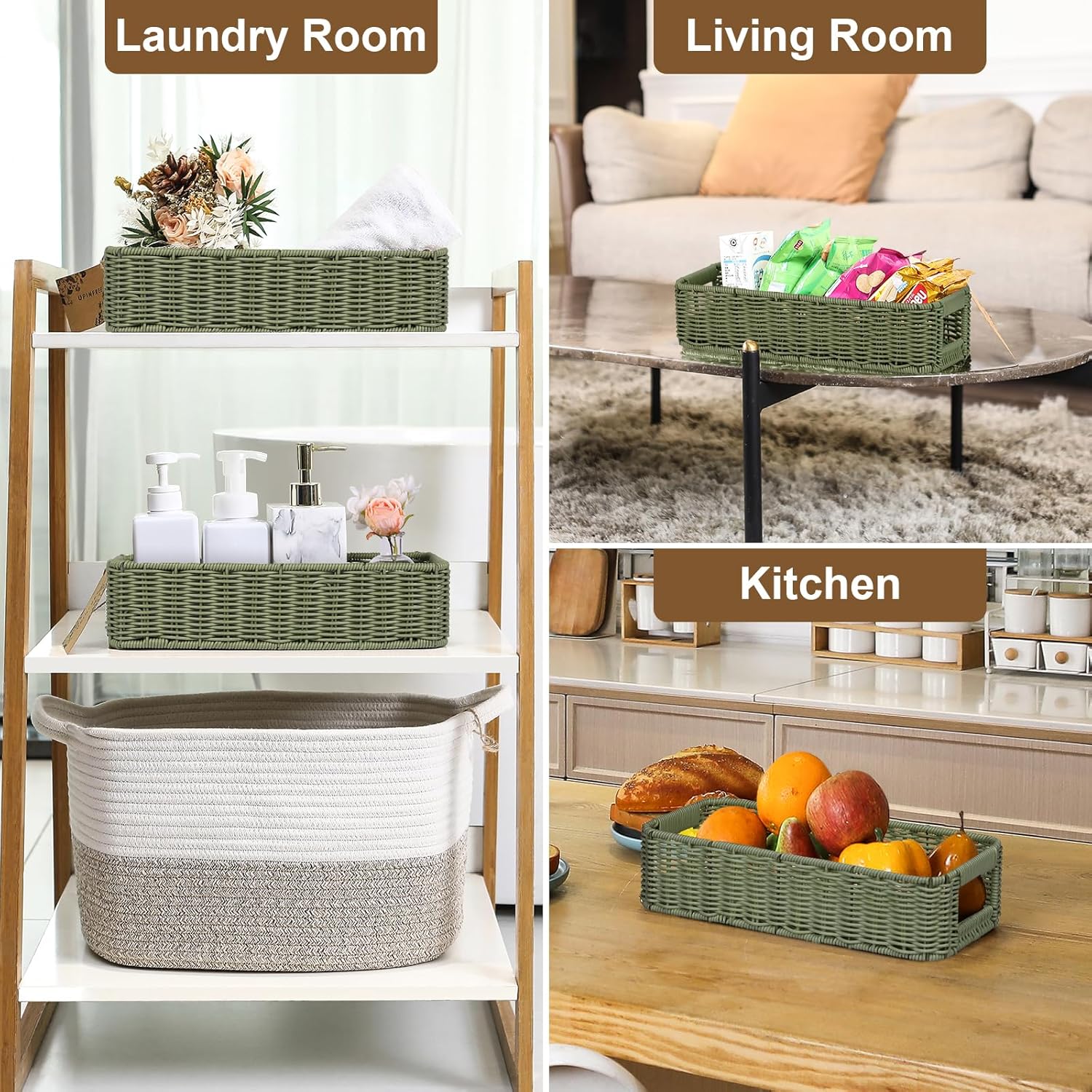 Beige Storage Bin - View 5