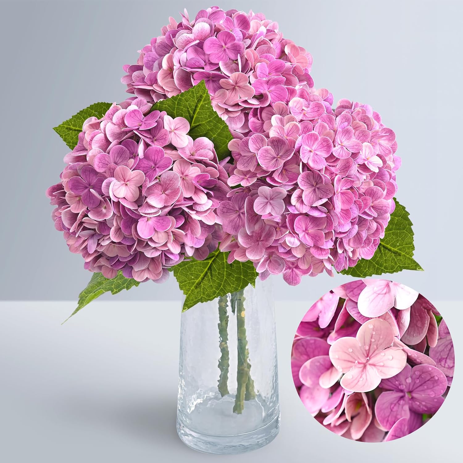 Beige Artificial Flowers — 21" — Rose Red