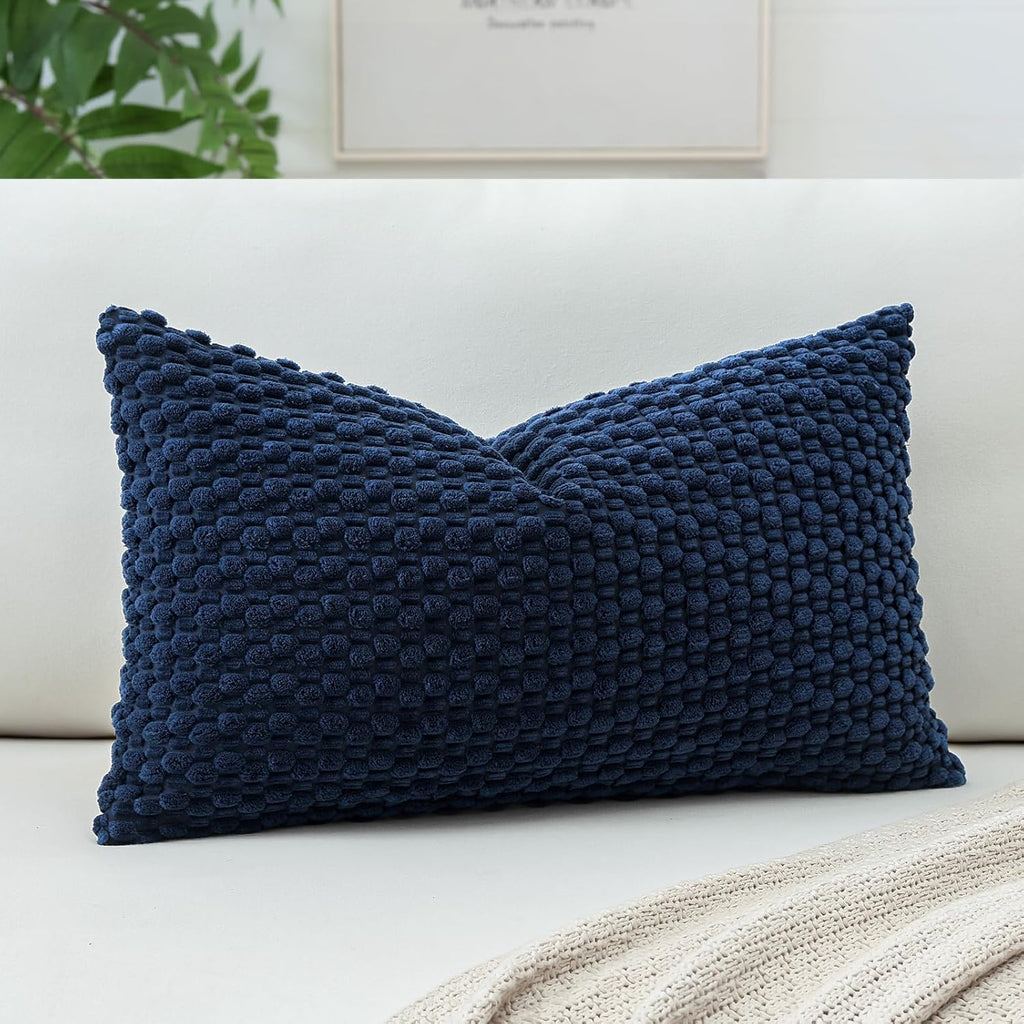 Lumbar Boho Beige Throw Pillow Cover — 24" - View 4