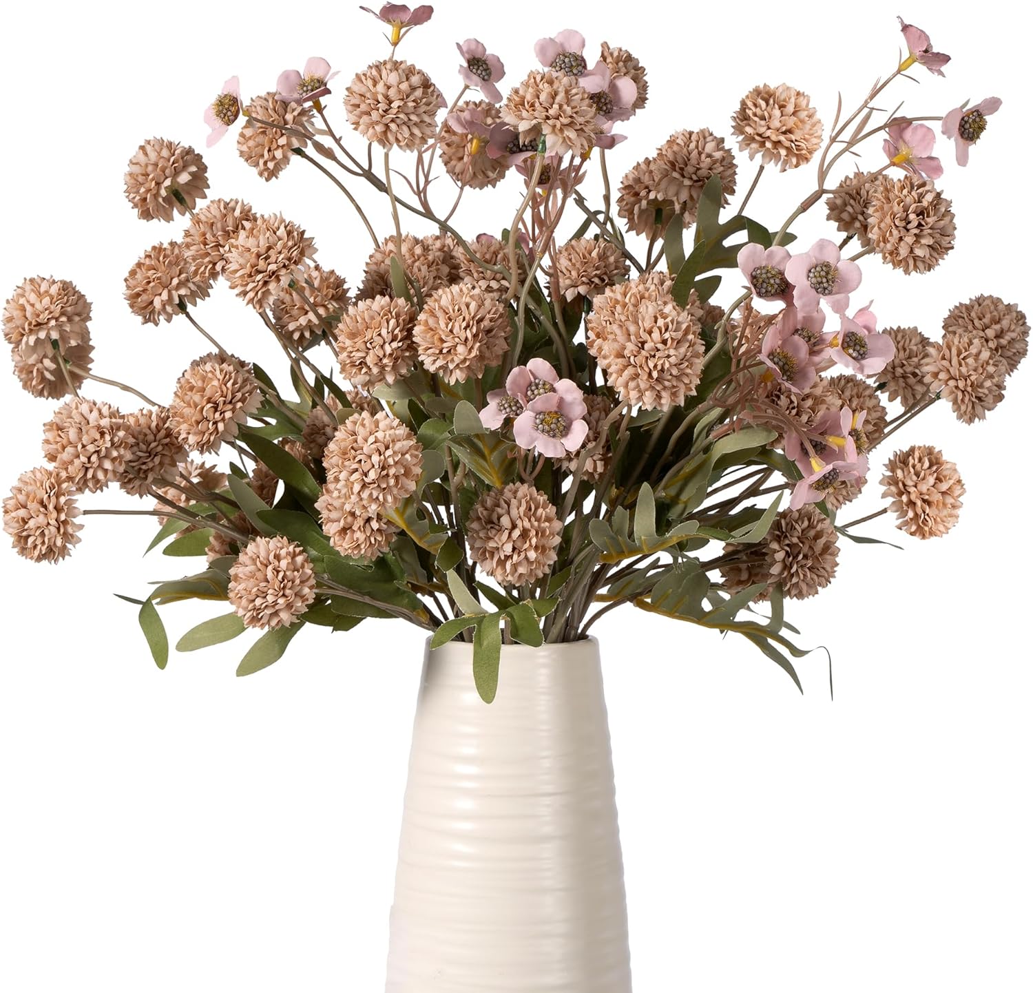 Blue Artificial Plant — Brown+daisy
