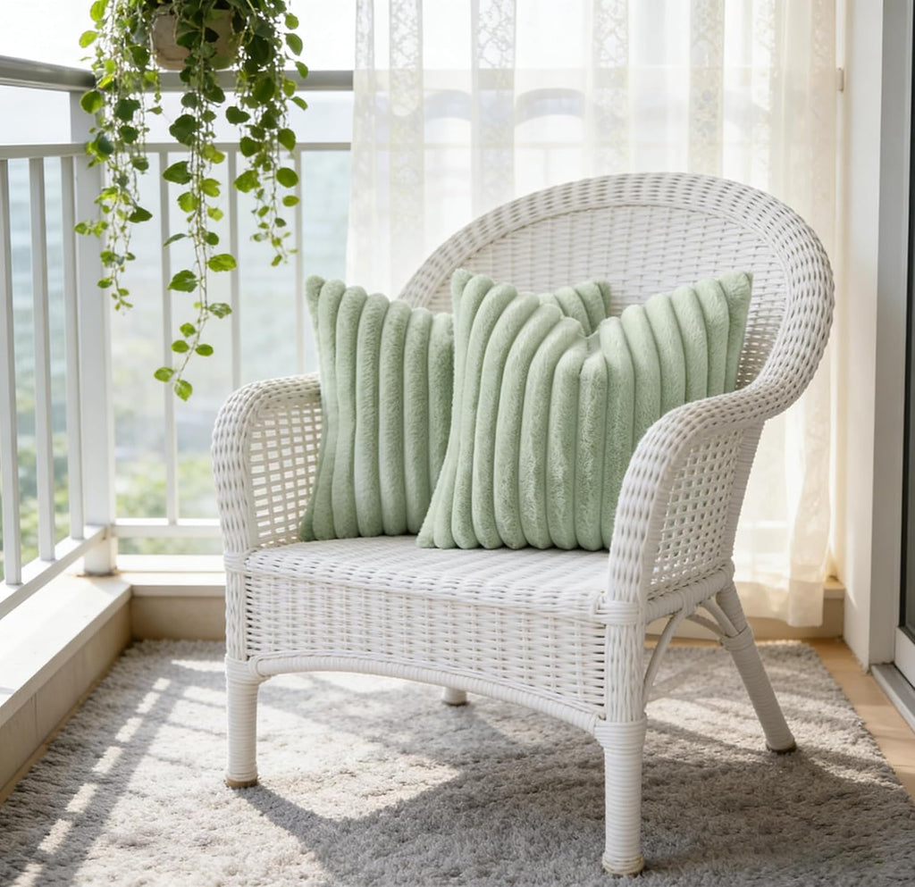 Modern Beige Throw Pillow Cover — 18" - View 5