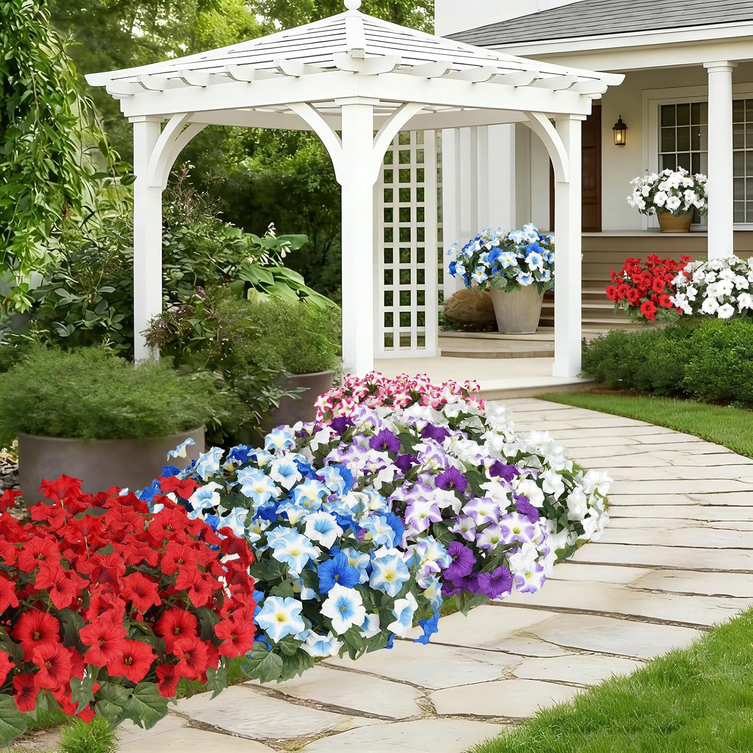 Blue Artificial Flowers - View 7