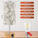 Dimmable Grey Nightstand Lamp - View 5