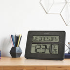 Mid-Century Black Wall Clock — 9.84" - View 6