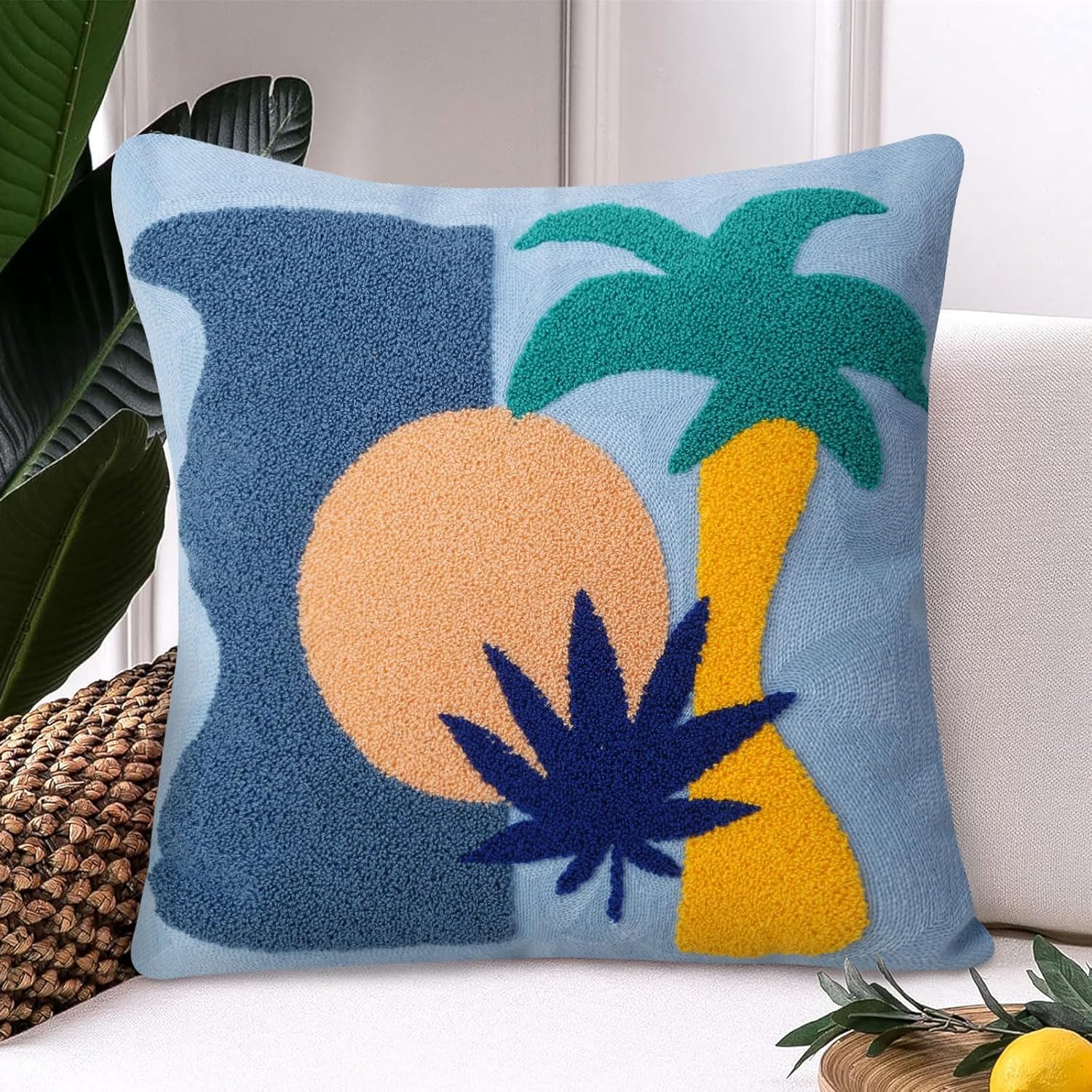 Boho Black Pillow Cover — 18" — Cocount Tree