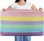 Boho Black Throw Pillow — Light Rainbow