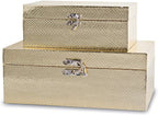 Luxe Wood Storage Basket — Set of 2