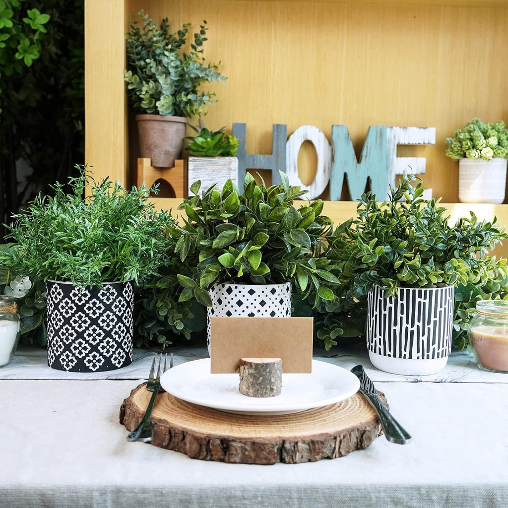 Modern Wood Artificial Plant - View 5