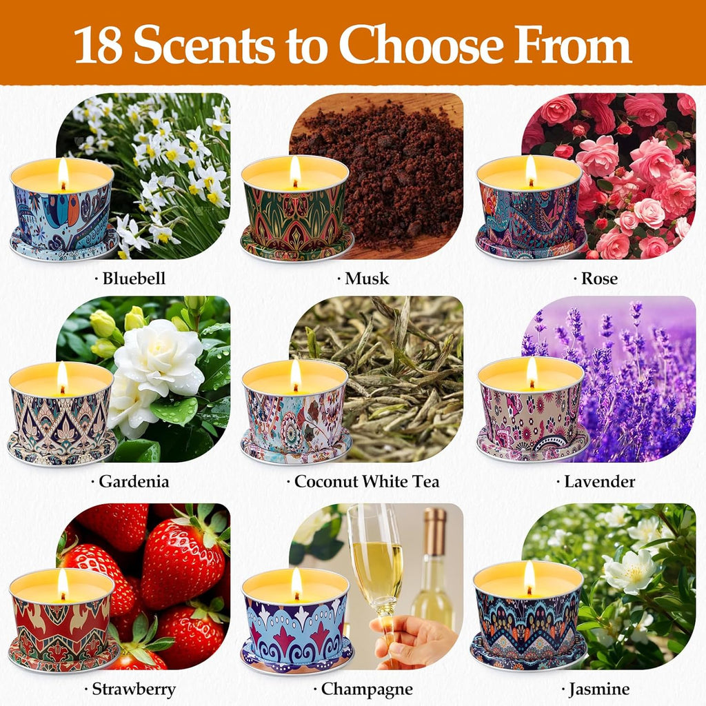 Soy Wax Metal Scented Candle - View 2