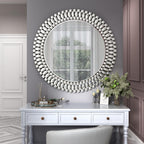 Beveled Luxe Silver Wall Mirror — 32" - View 2