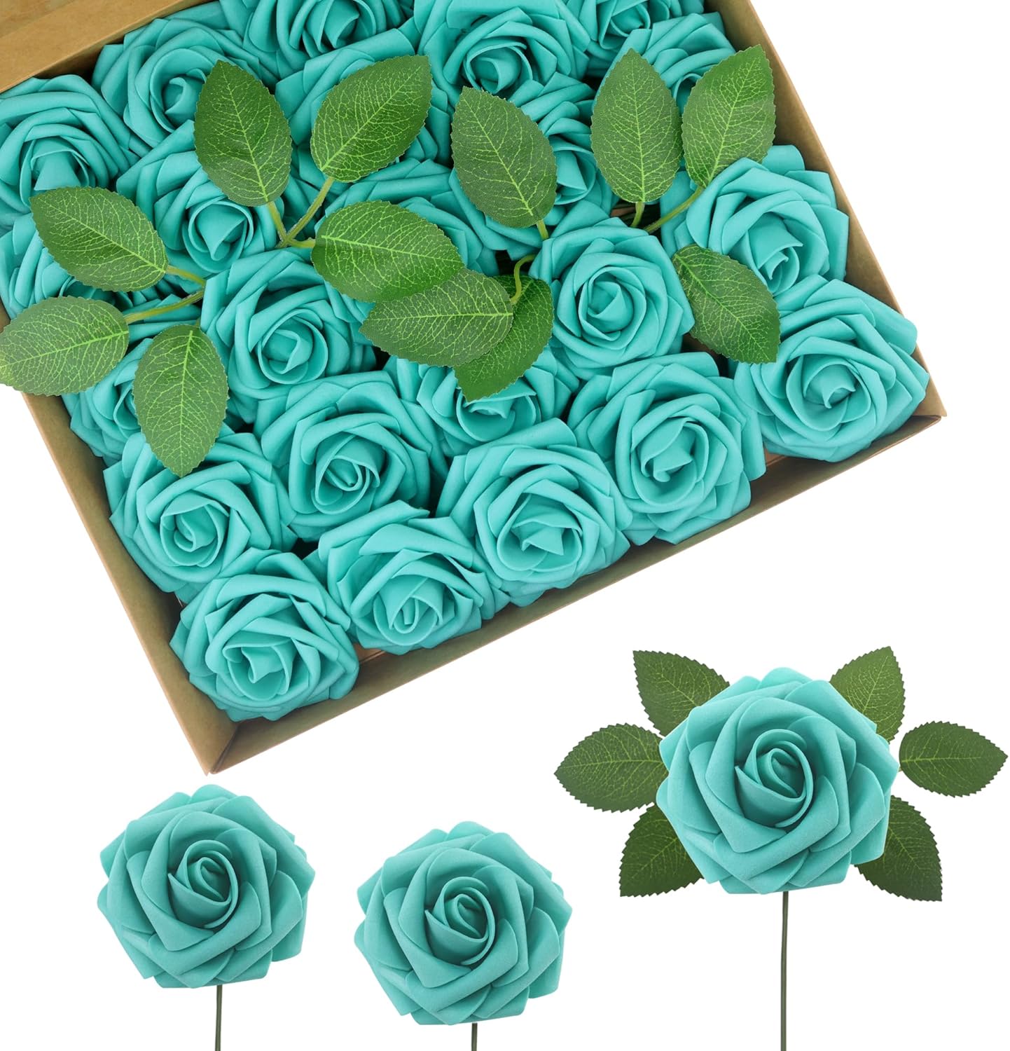 Beige Artificial Flowers — 3" — Regular 3" - 50pcs