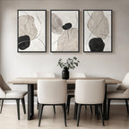 Framed Modern Beige Wall Decor — 24" - View 3