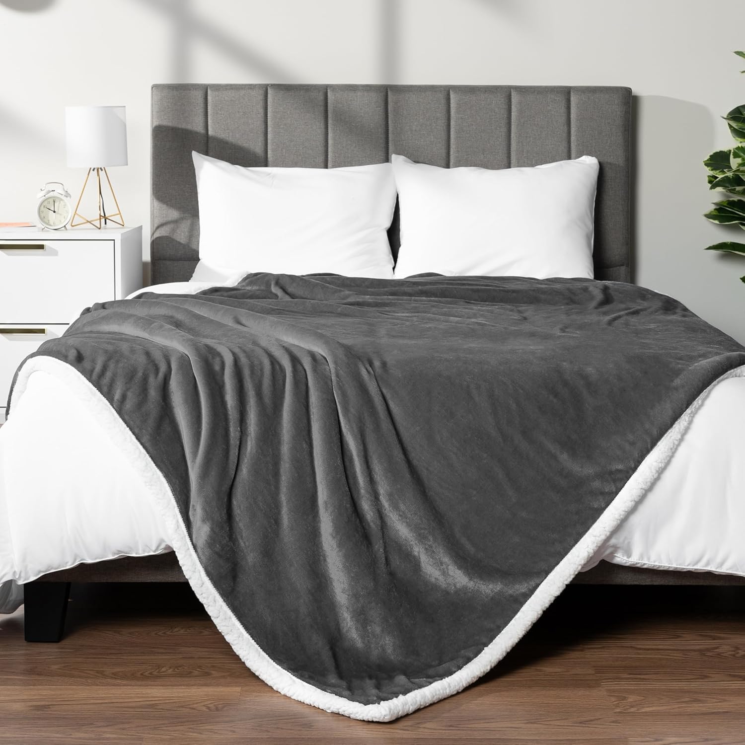 Black Throw Pillow — 80" — 90 x 90 Inches - Queen