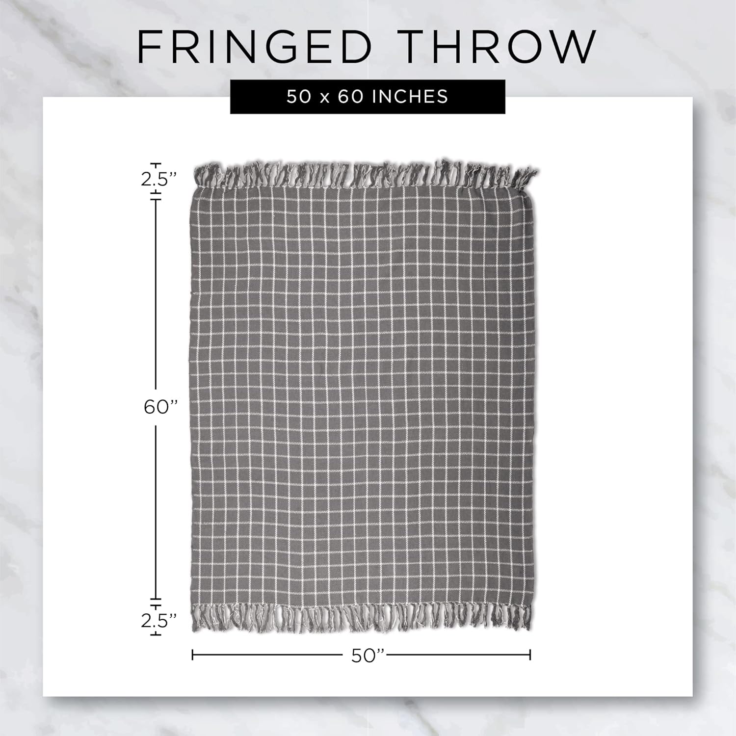Farmhouse Beige Throw Pillow — 60" - View 7