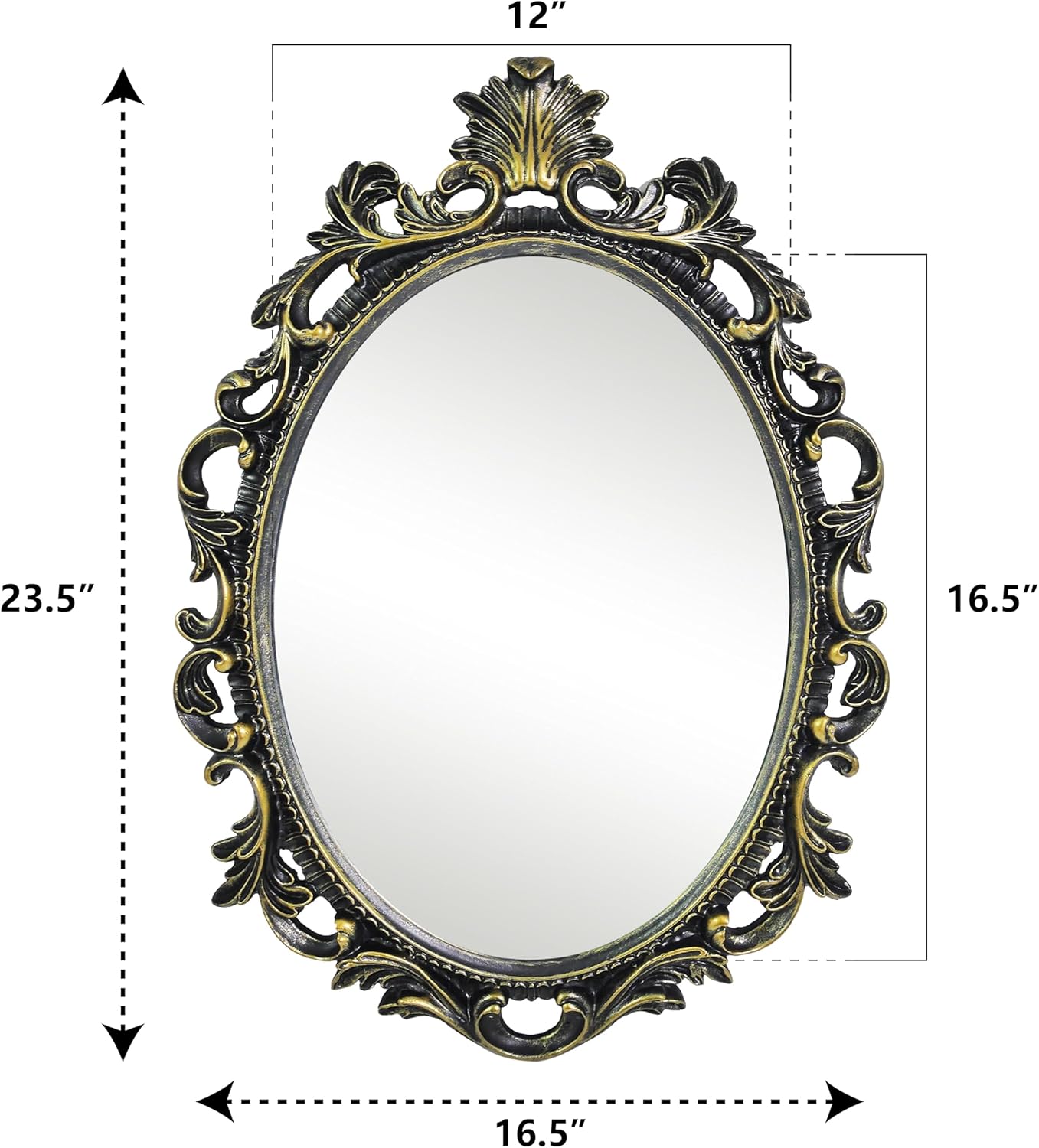 Framed Black Mirror — 24" - View 4