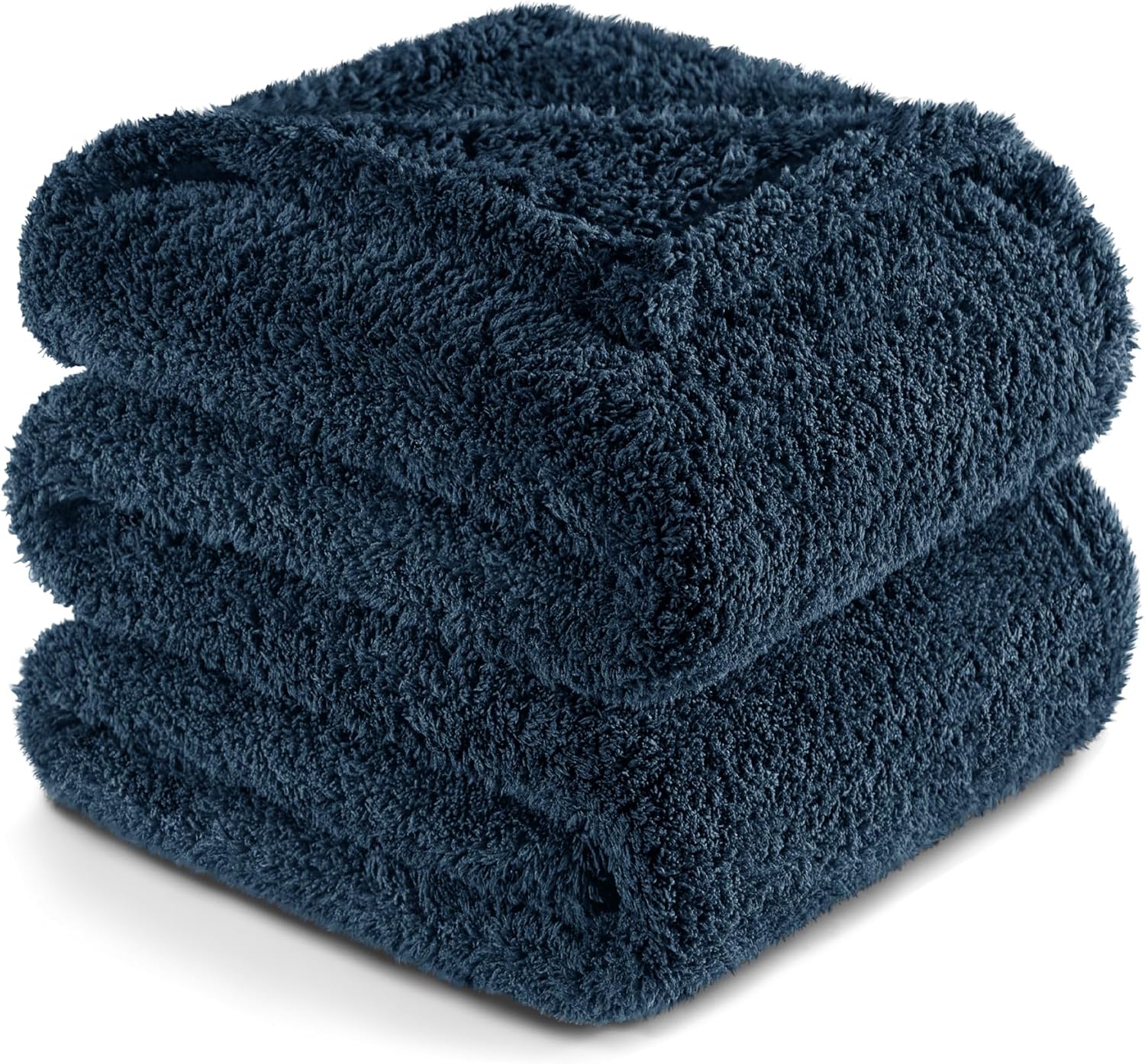 Beige Throw Pillow — 50" — Navy Blue