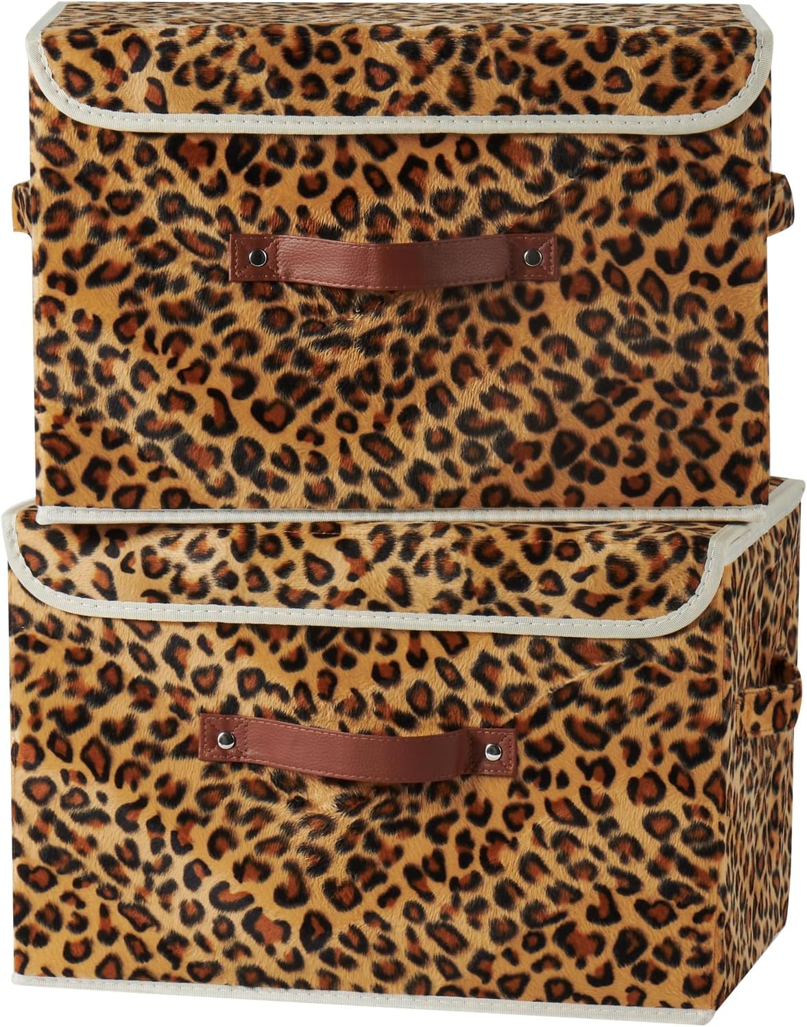 Velvet Luxe Black Storage Bin — Set of 1 — Large (Set of 2)