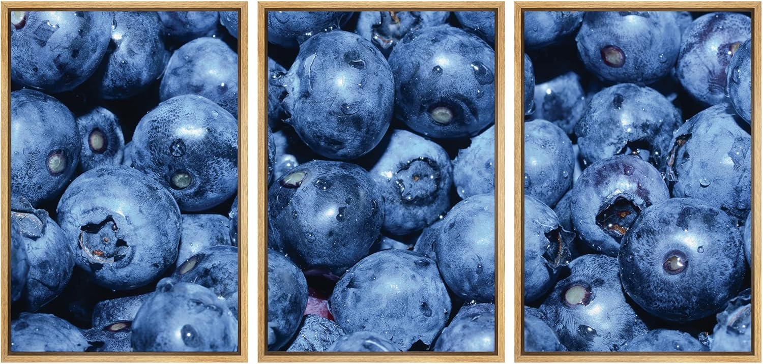Framed Fabric Wall Art — 24" — 16" x 24" x 3 Panels NATURAL