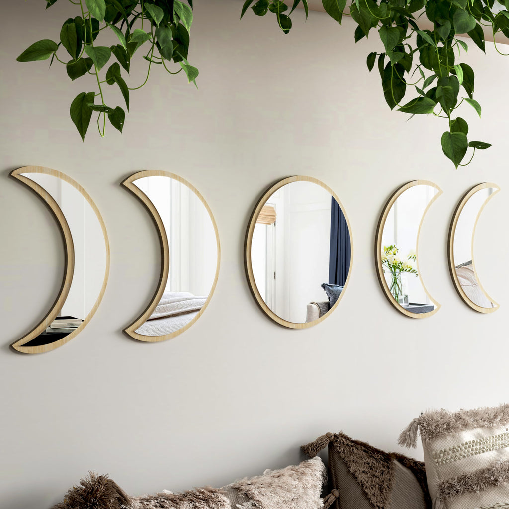 Boho Black Wall Mirror — 10.4"