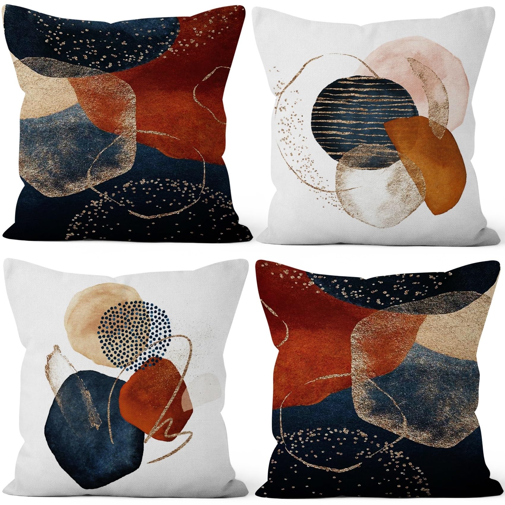 Boho Fabric Throw Pillow Cover — 18"