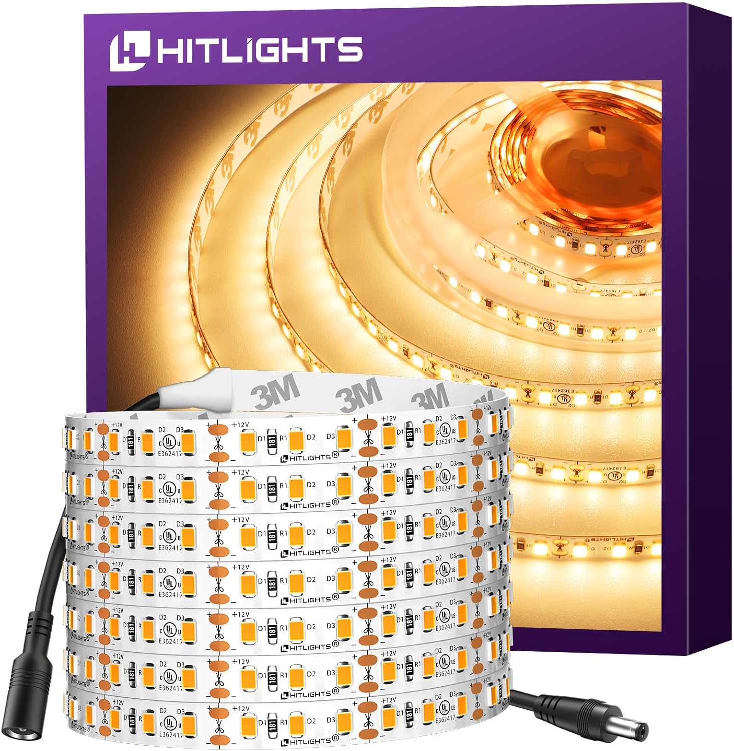 Dimmable Rattan LED Strip Lights — 3000K - 600 Leds