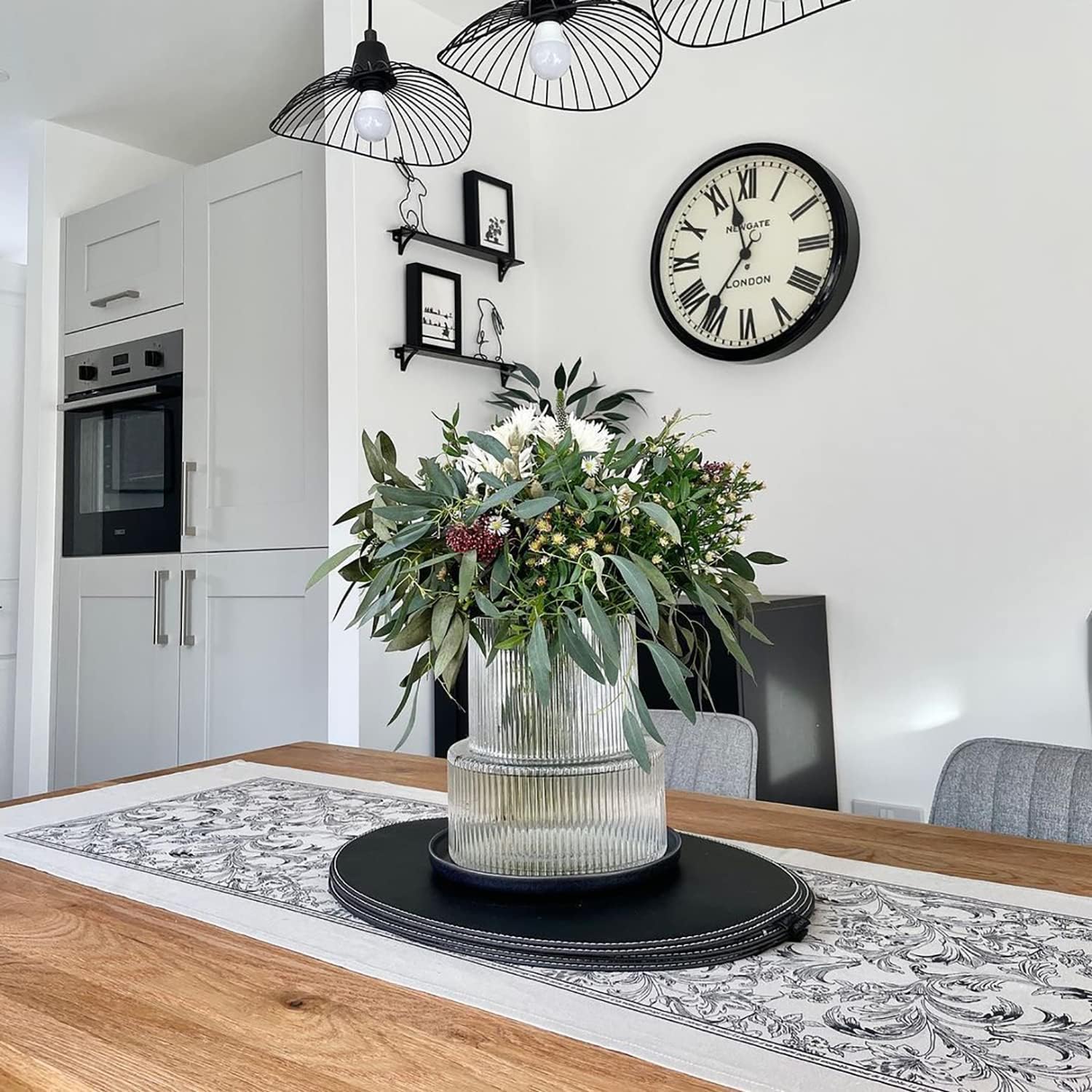 Modern Black Flower Vase — 5" - View 9
