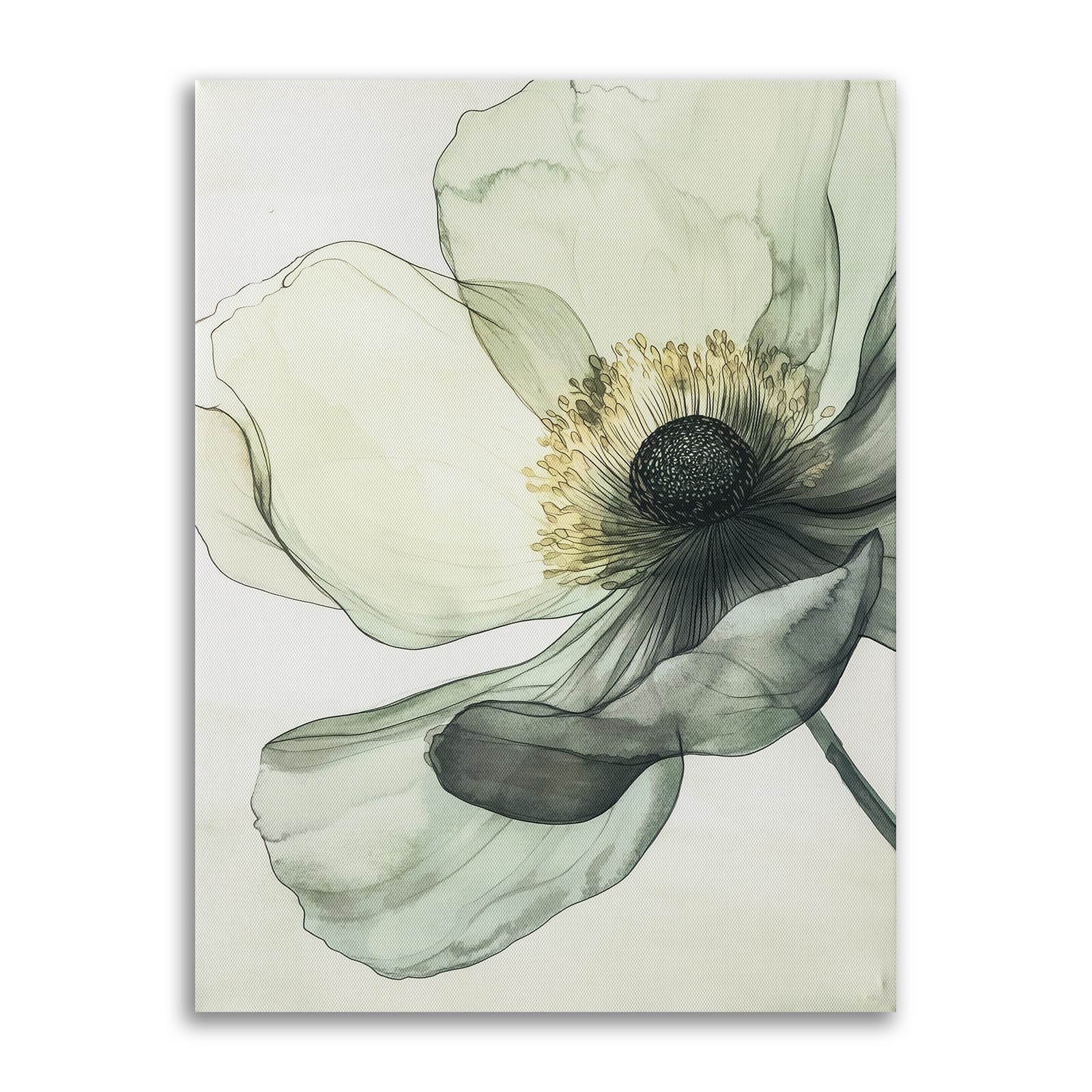 Boho Brown Canvas Wall Art — 12"
