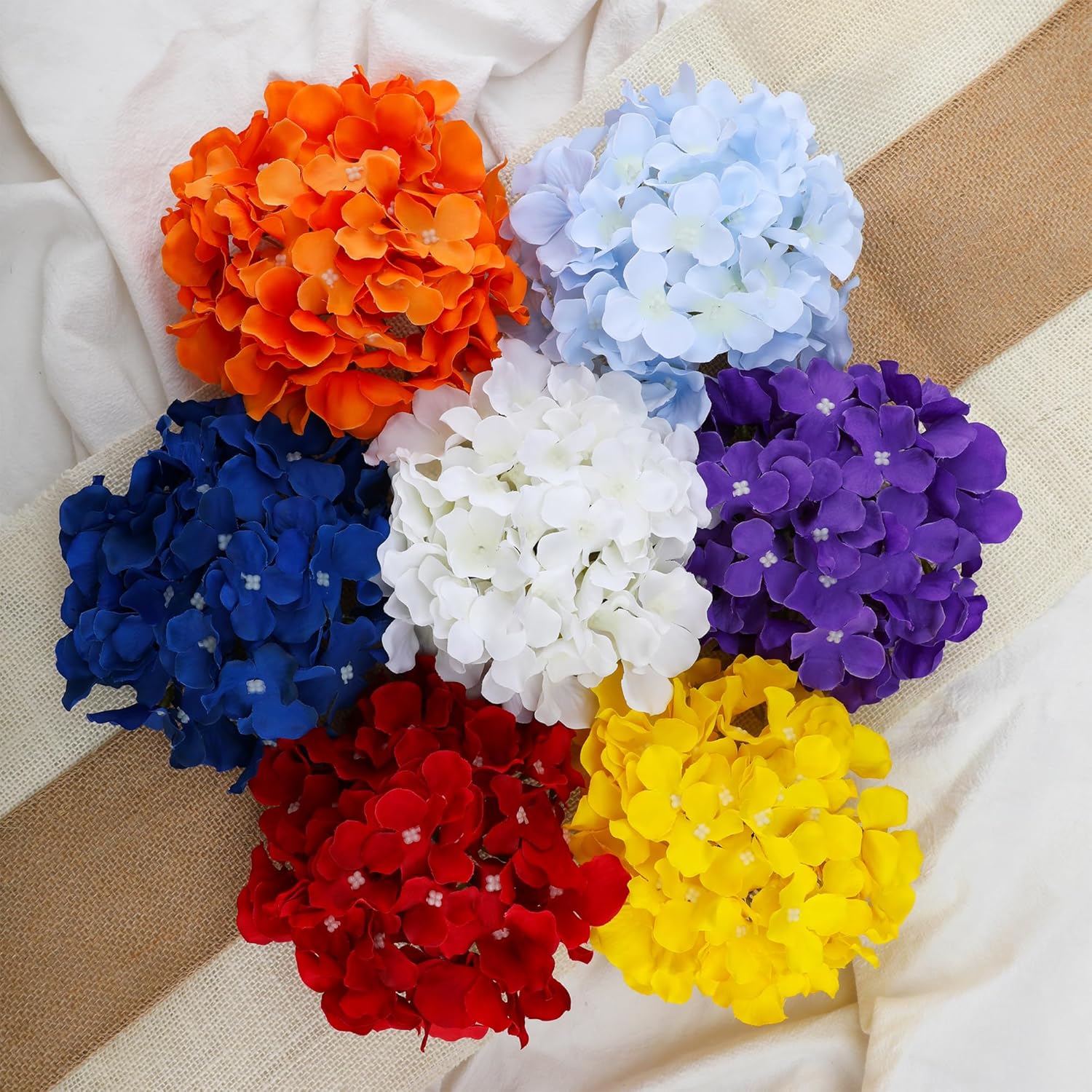 Beige Artificial Flowers — Set of 10 - View 6