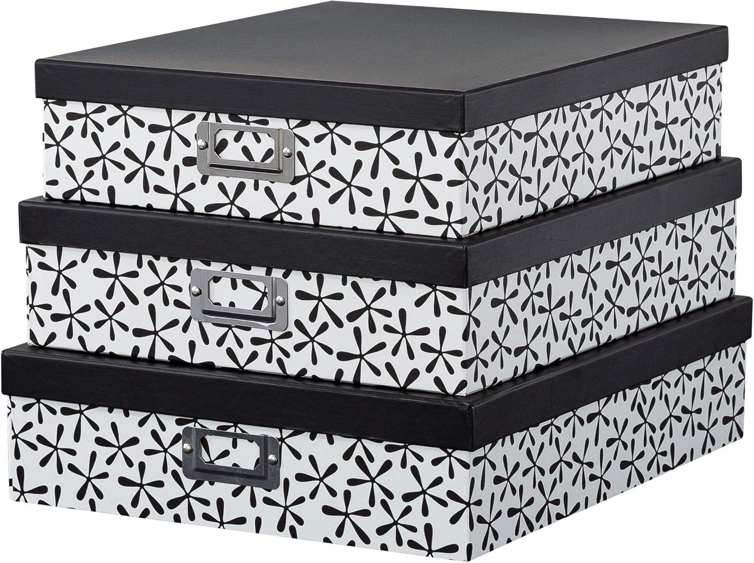 Metal Storage Basket — Set of 3 — Astrid Floral