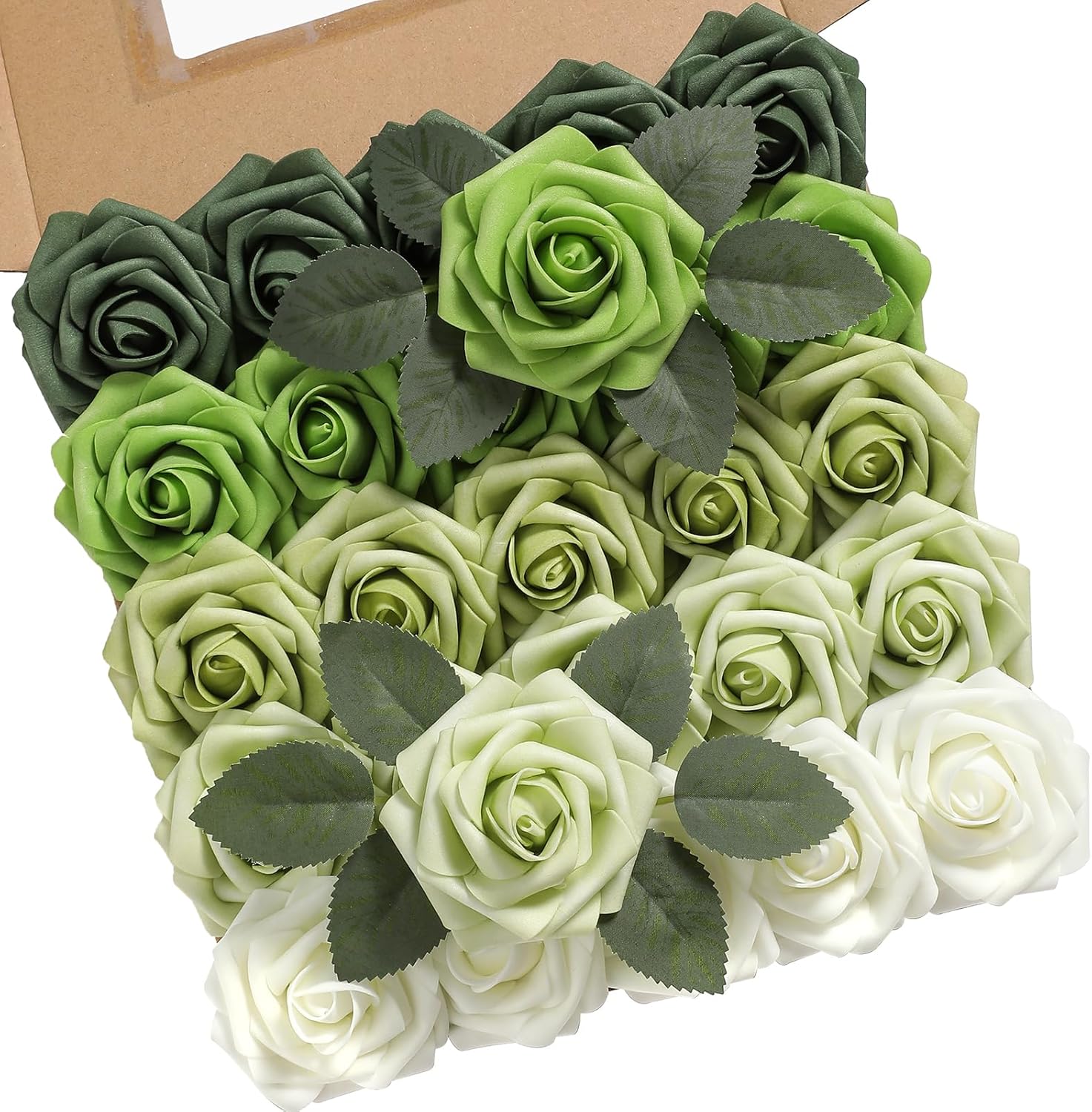 Blue Artificial Flowers — Forest Green