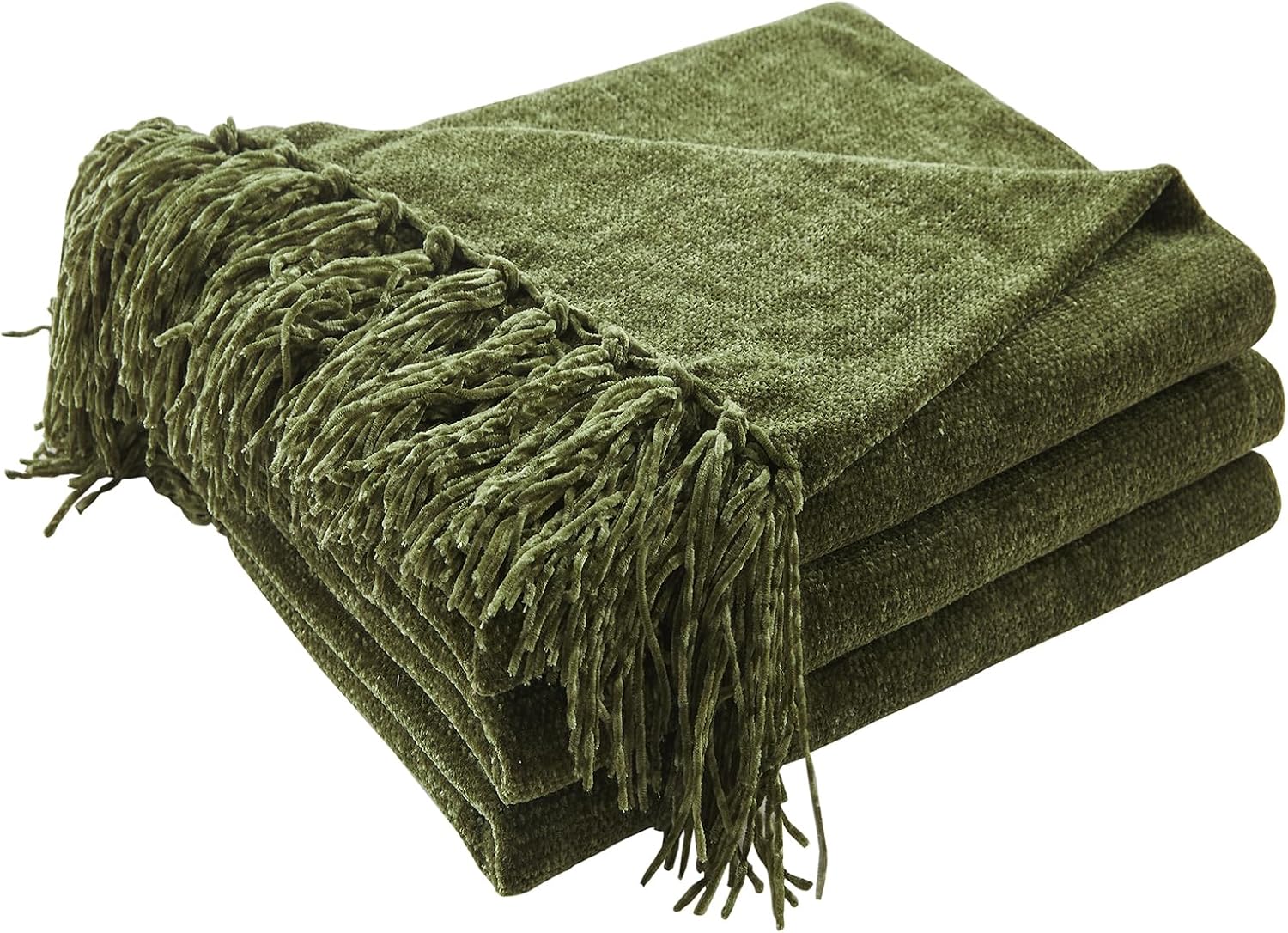 Chenille Boho Beige Throw Pillow — 50" — 50"X60"