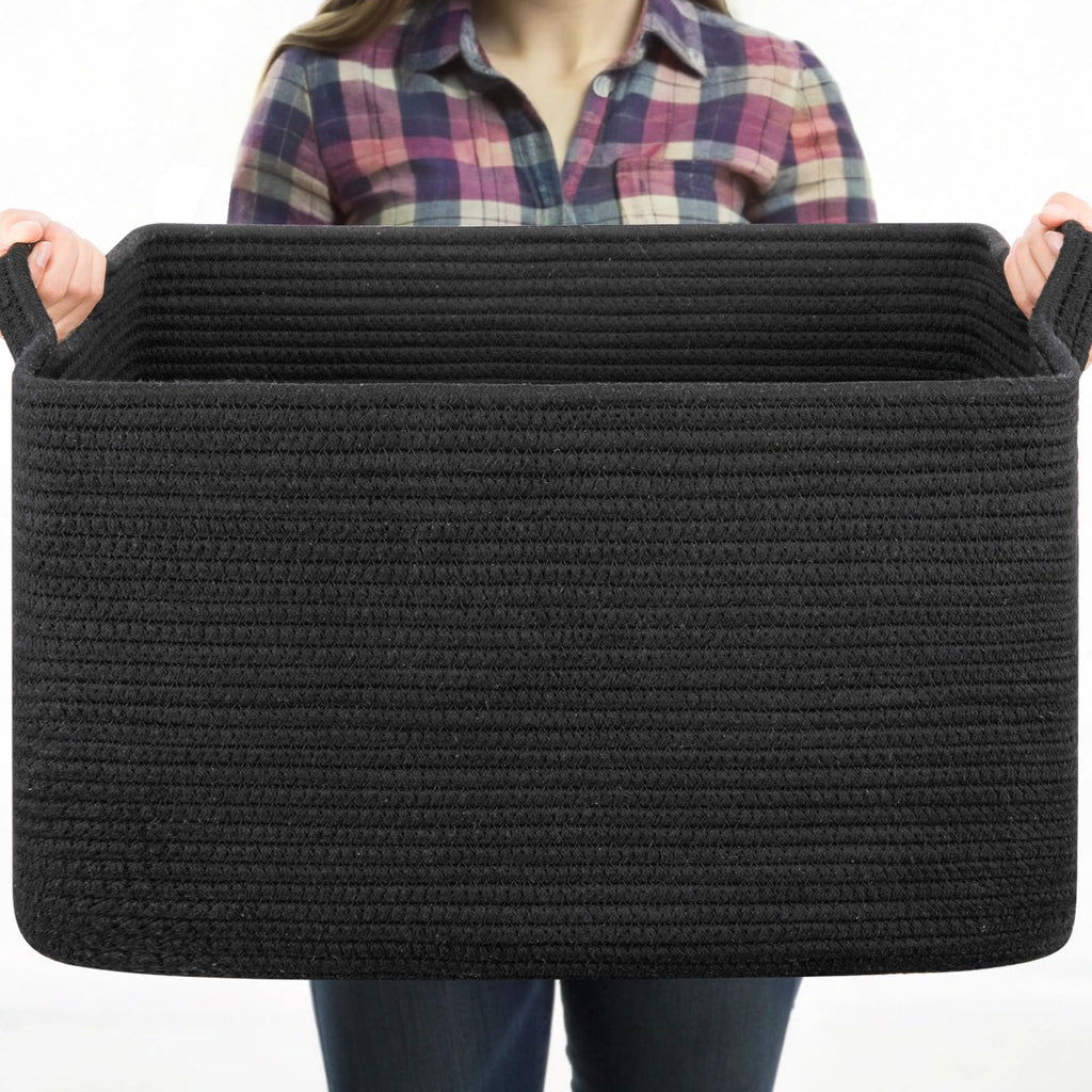 Boho Black Throw Pillow — 19.7"