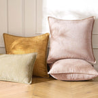 Chenille Boho Pink Throw Pillow Cover — 20" - View 6