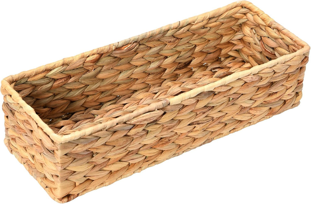 Rectangular Beige Storage Basket - View 4