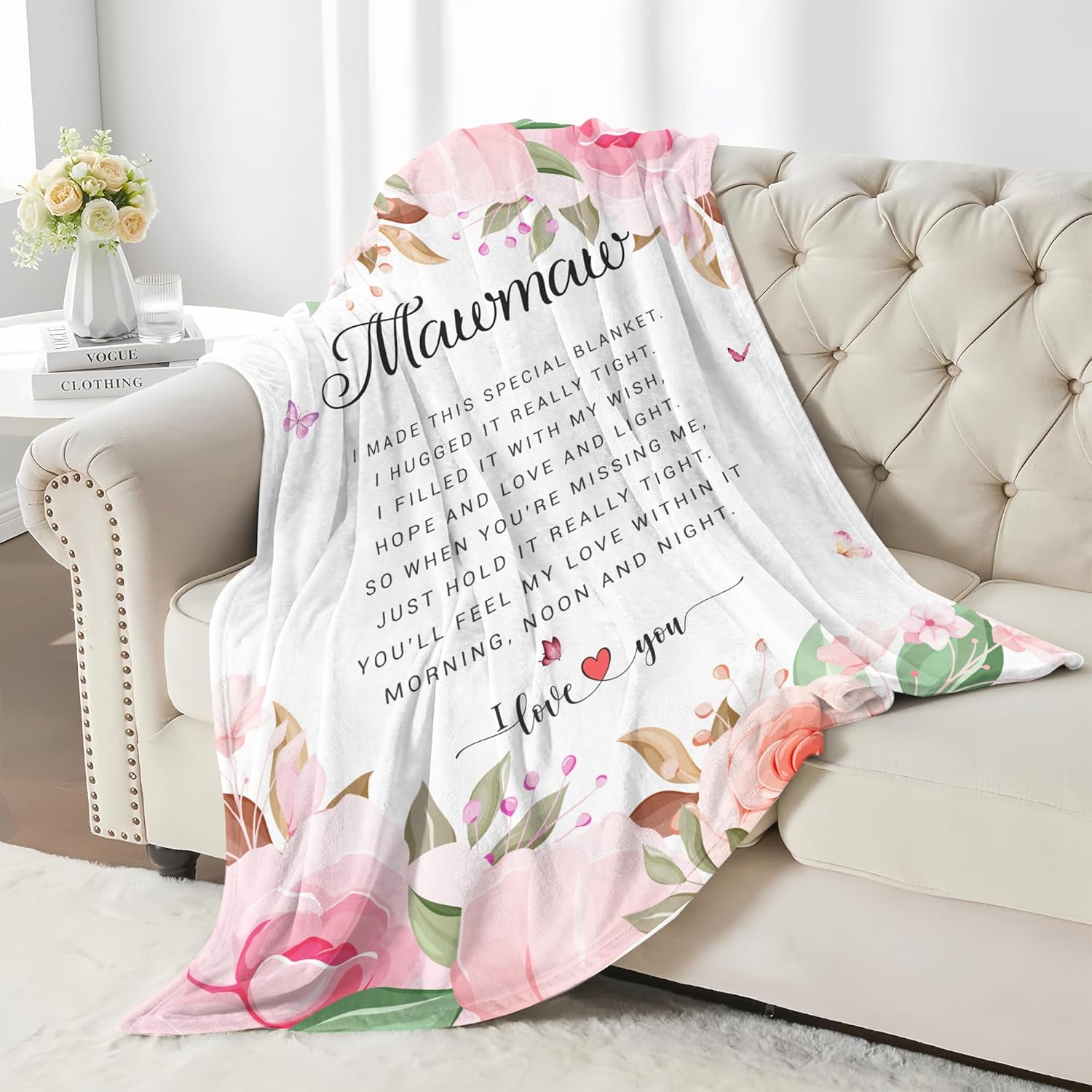 Fabric Throw Pillow — 60" - View 3