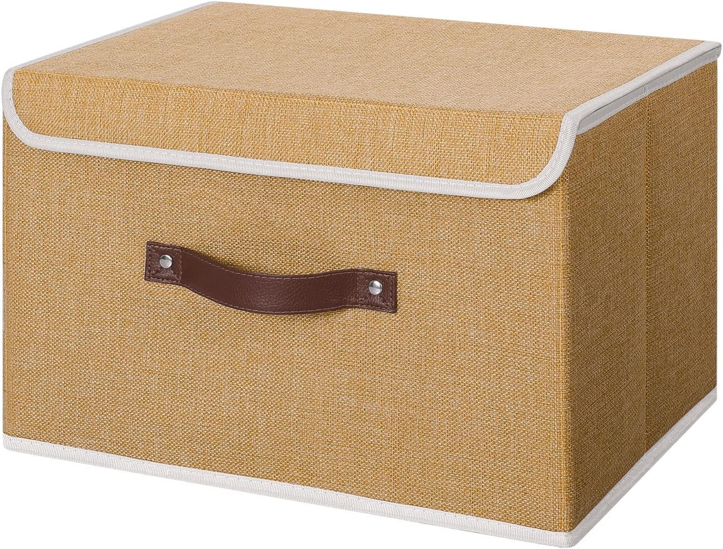 Linen Beige Storage Bin — Set of 1 — Large (Pack of 1)