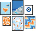 Framed Black Wall Decor — Set of 6 — Summer