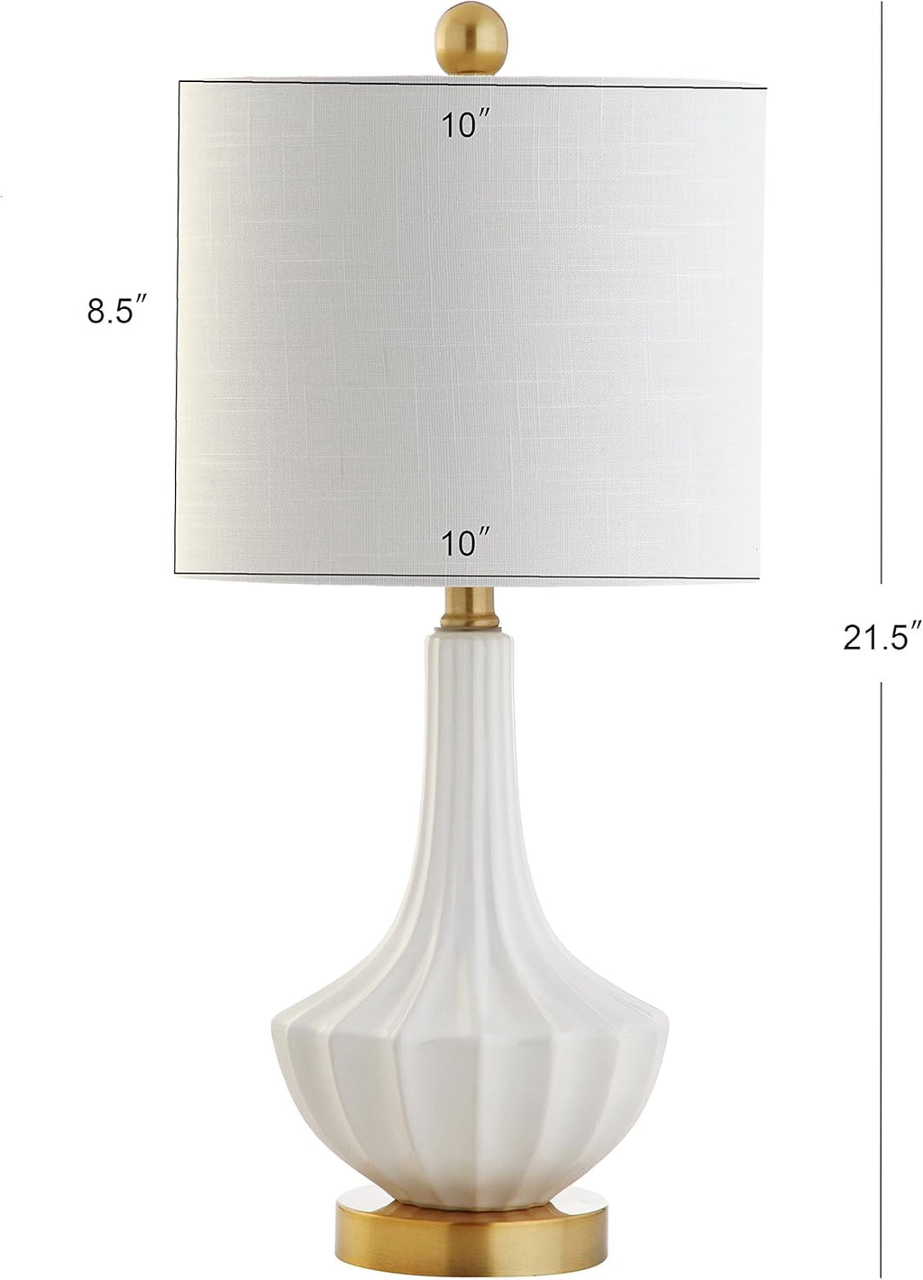 Linen Luxe Black Nightstand Lamp — 21.5" - View 3