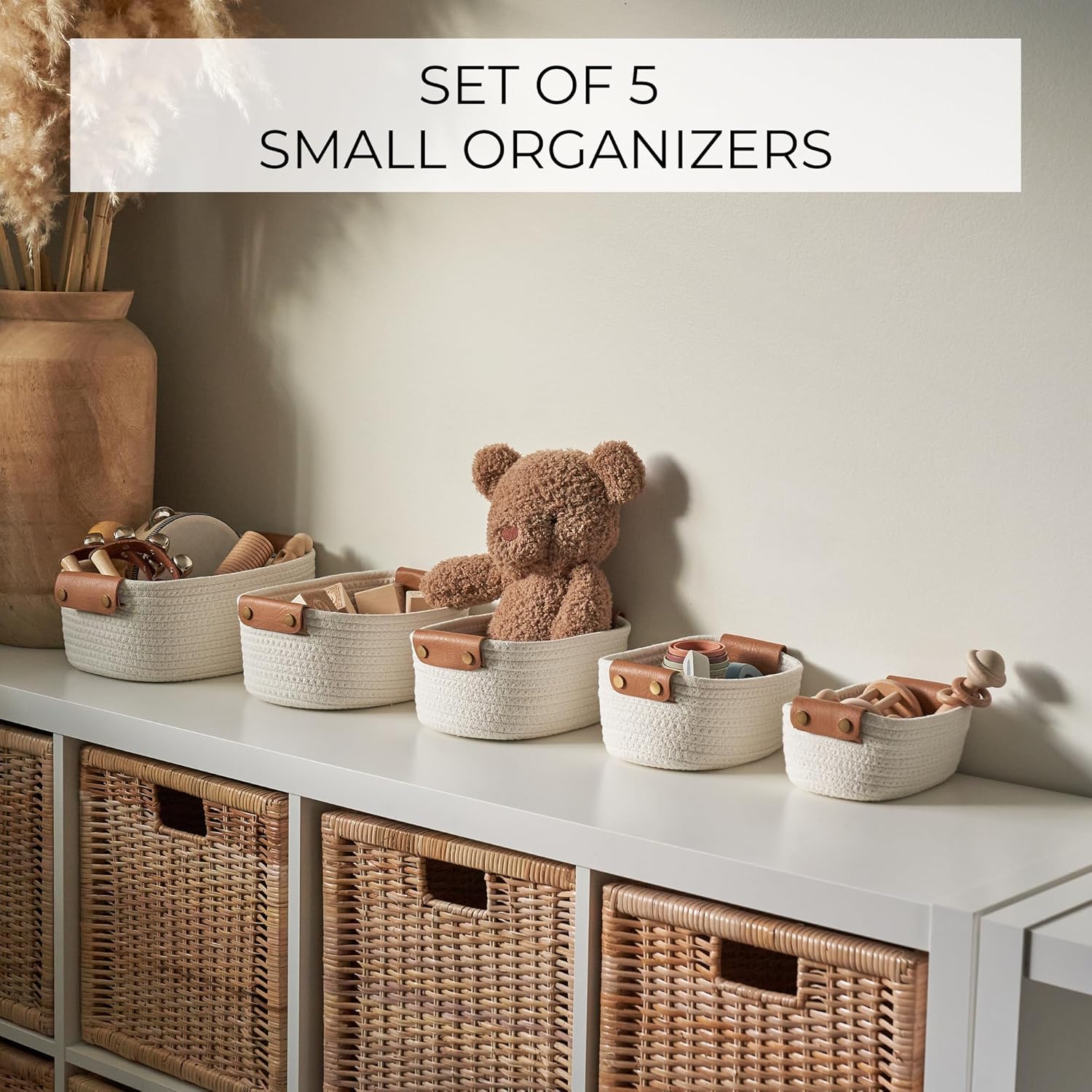 Beige Storage Bin — Set of 5 - View 3